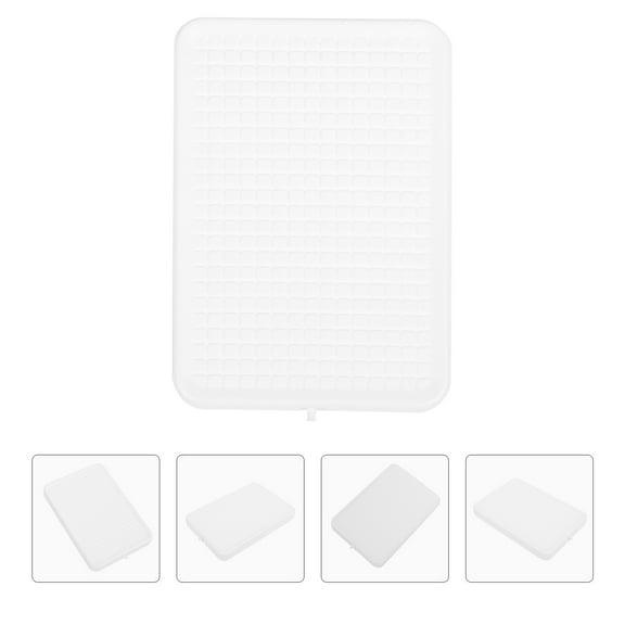 WHAMVOX Ice Cube Tray Sushi Plate Sushi Tray 25x17cm White