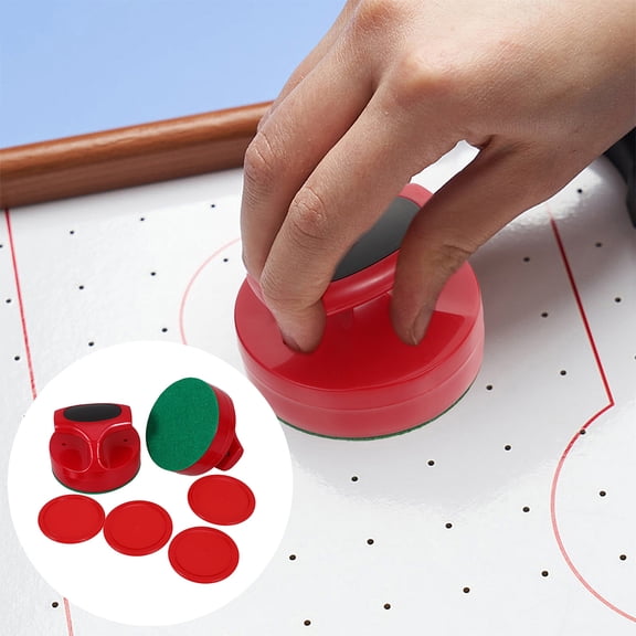 KHBUAB 1Set Red Air Hockey Game Accessories Multifunctional Pushers and Precision Mallets