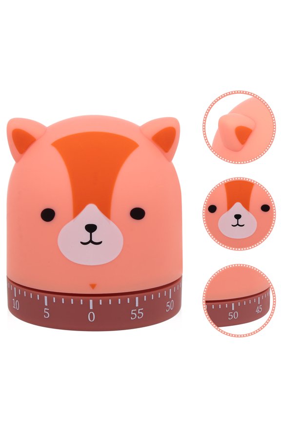 1Pc Red Kitchen Timer for Home Use Mechanical Timer with Clear Time Display