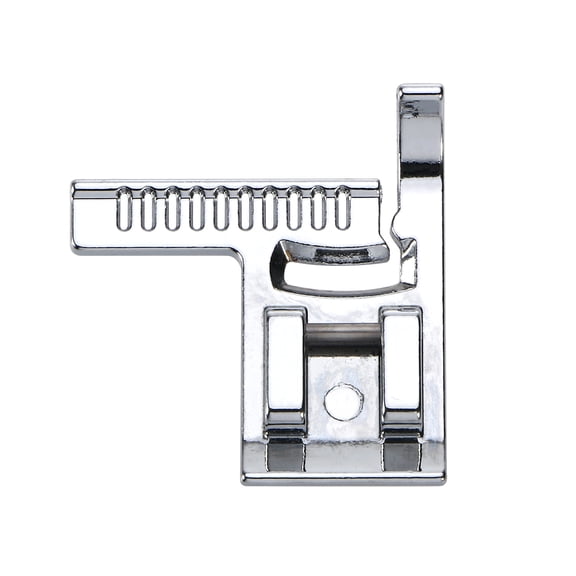 SKISUNO Metal Guide Presser Foot for Sewing Machine - Consistent Seams for Home Sewing Projects