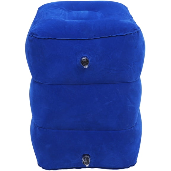WHAMVOX Inflatable Mat Travel Pillow Memory Foam Blow Rest Child Pedal Pvc Flocking 45x40cm