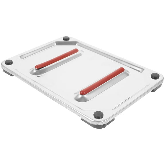 WHAMVOX Iron Rest Plate Tabletop Stainless Steel Steaming Iron Pad Resting Mat Steam Iron