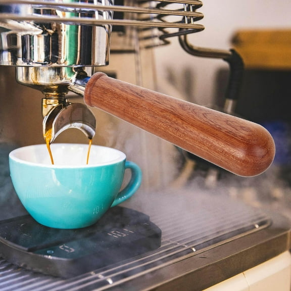 WHAMVOX Italian Coffee Handle Replacement Wooden Coffee Portafilter Handle Espresso Machine Accessories Coffee Machine Replacement Parts