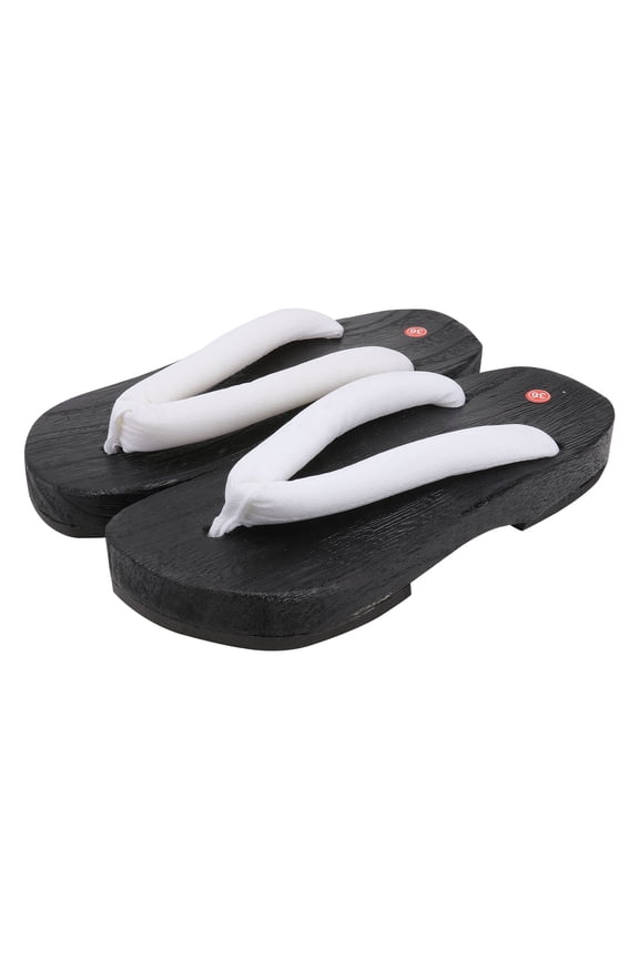 Clog Sandals White Wood Cloth EVA Men Shopping Work Summer Walking 1 Pair 9.039Inch