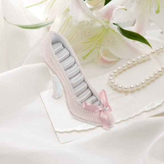 WHAMVOX Jewelry Display Stand Earrings Rings Holder Shoe Shaped Jewelry Display Holder Jewelry Holder Wardrobe Jewelry Organizer