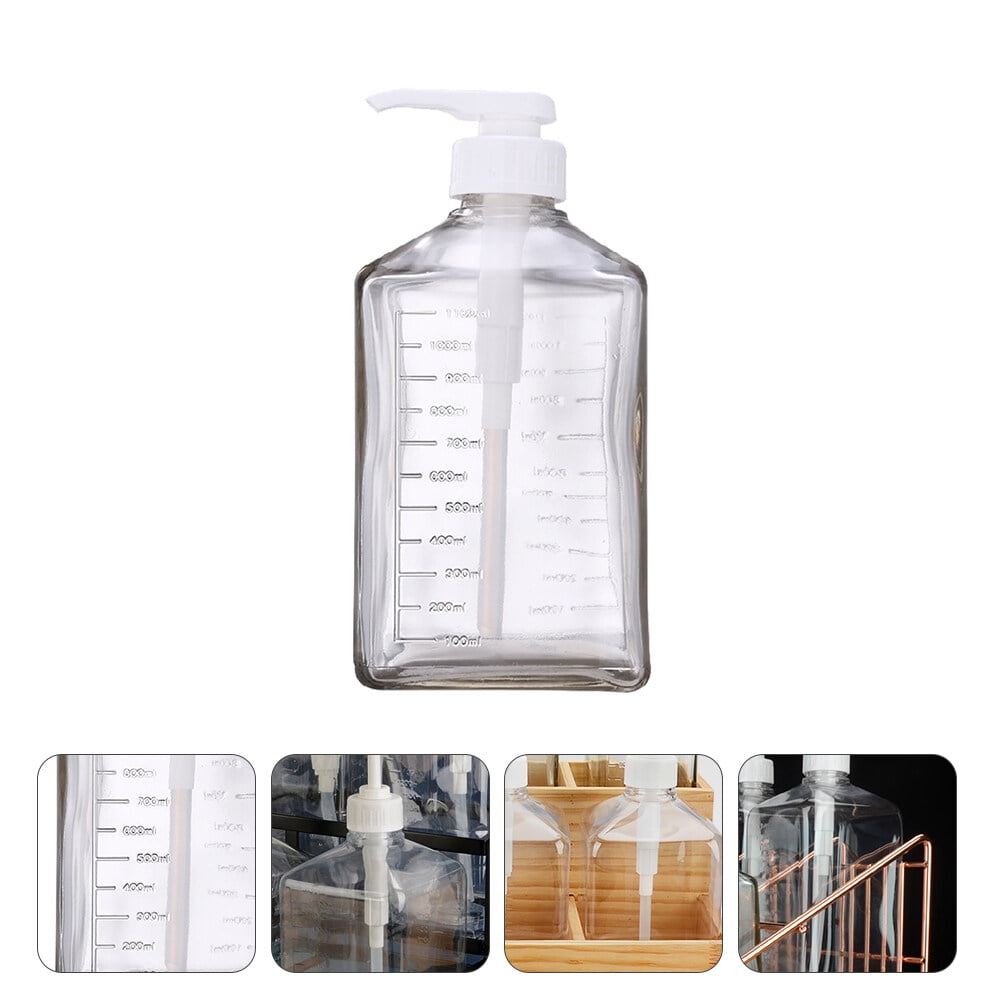 WHAMVOX  Jr Hand Pressed Syrup Bottle Squeeze Liquid Storage