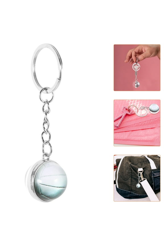 Sports Basketball Keychain Pendant Multi Zinc Alloy 1Pcs for Sports Souvenirs