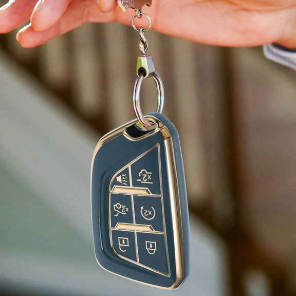 WHAMVOX Key Fob Cover Compatible For CT4 Fob Holder Car Key Protector Replacement