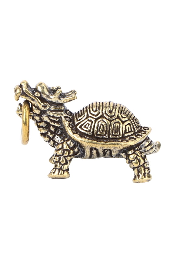 Key Fob Lanyards for Keys Brass Dragon Turtle Keychain Girl Golden