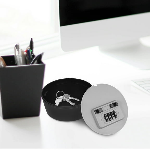 Luxshiny Combination Key Safes Box Key Lock Box Grey ABS 1Pack