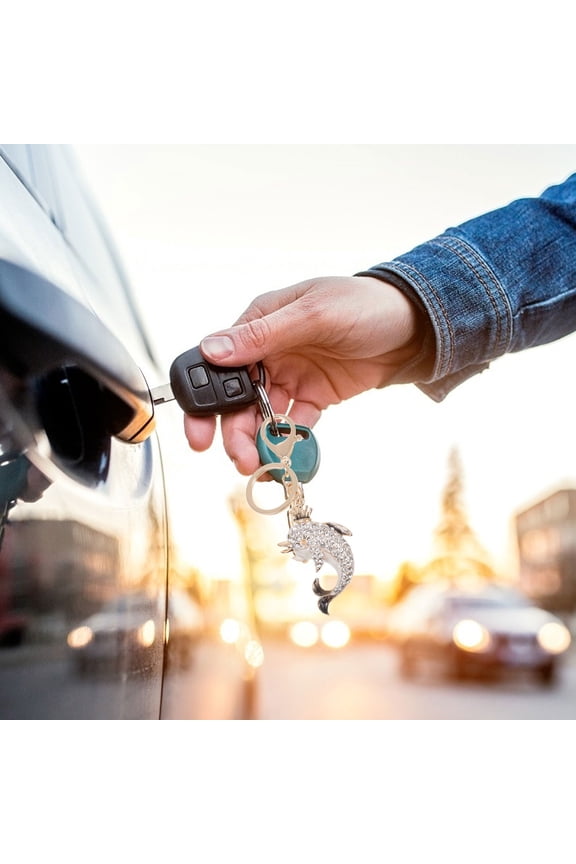 Keychain Accessories for Women Elegant Dolphin Pendant