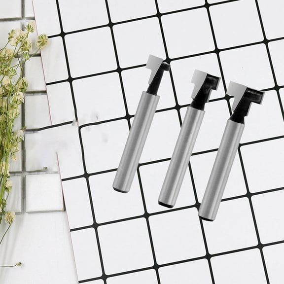 WHAMVOX Keyhole Knife Set Router Bit Professional Woodworking Tool Size 4 Silver