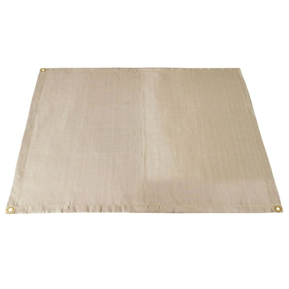 ROMANSENTIAL Fire Resistant Mat Fiberglass Khaki for Kitchen and Fireplace 1Pcs 39.30X31.44X0.39in