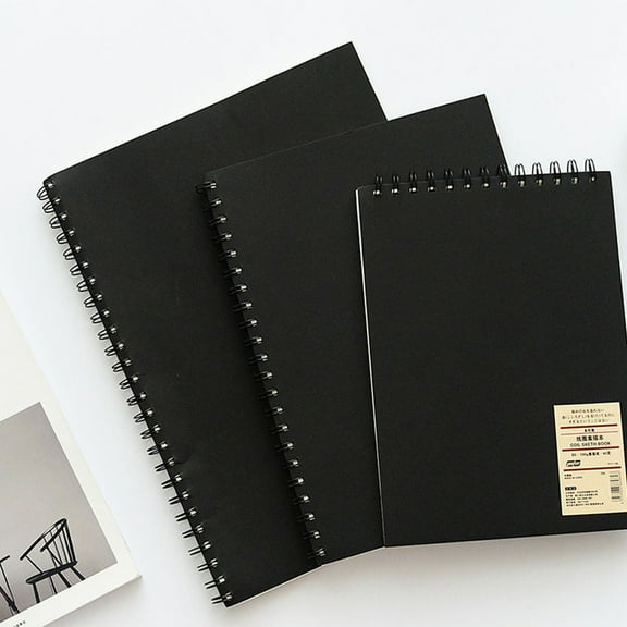WHAMVOX Khaki Spiral Notebook with Thick Large Paper Pages for Drawing and Writing B5 Size