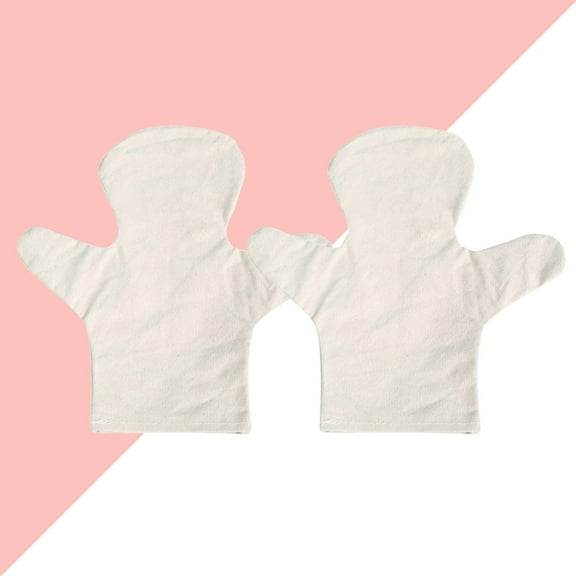 WHAMVOX Kindergarten Cartoon Children's Handmade Creative DIY Painted Puppet Material Package with 2pcs White Canvas Finger Puppets