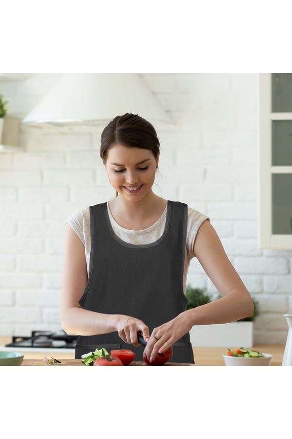 Waitress Apron for Women Polyester Washable Gardening 1 Piece 33.5x19in