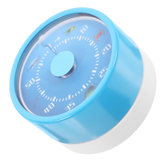 SEWCHICS Kitchen Timer Blue Stainless Steel Time Management Tool 1Pack 2.3x2.3x1.4in