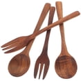 thumbnail image 1 of ETHZZLE 1Set Coffee Wood Fork and Spoon Set Ergonomic Wooden Utensils for Eating and Serving, 1 of 8