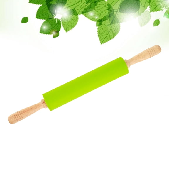 WHAMVOX Kitchen Gadgets Colored Rolling Pin Pizza Tools 485.55.5CM Green