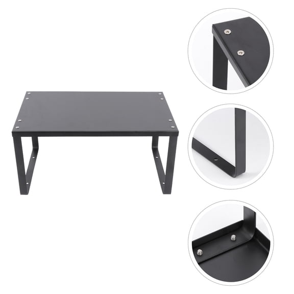 WHAMVOX Kitchen Shelf Display Spice Rack For Countertop Storage Cabinets Office Black