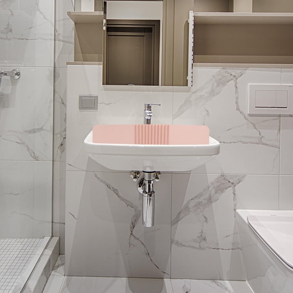 KHBUAB 1Pc Pink Sink Water Baffle Board Splash Proof Flexible Guard for Household Sink