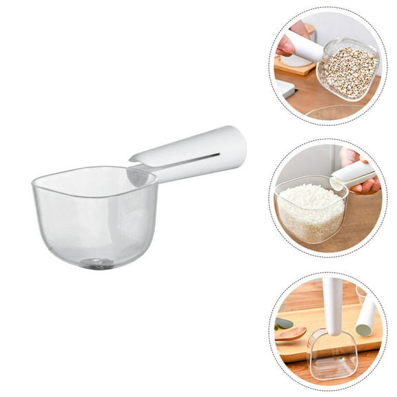 WHAMVOX Kitchen Transparent Rice Measuring Cup Rice Measurement Tool Grains Cup