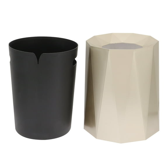 WHAMVOX Large Capacity Kitchen Trash Bin with Open Lid, Garbage Can for Home, Office Waste Container