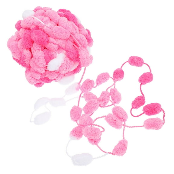 WHAMVOX Knitting Supplies Weaving Material Felting Wool Jumbo Baby Pink