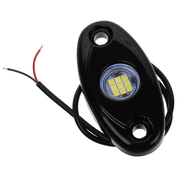 WHAMVOX LED Rock Lights Kit for Car with Durable ABS Black Design Bright Illumination and Easy Installation