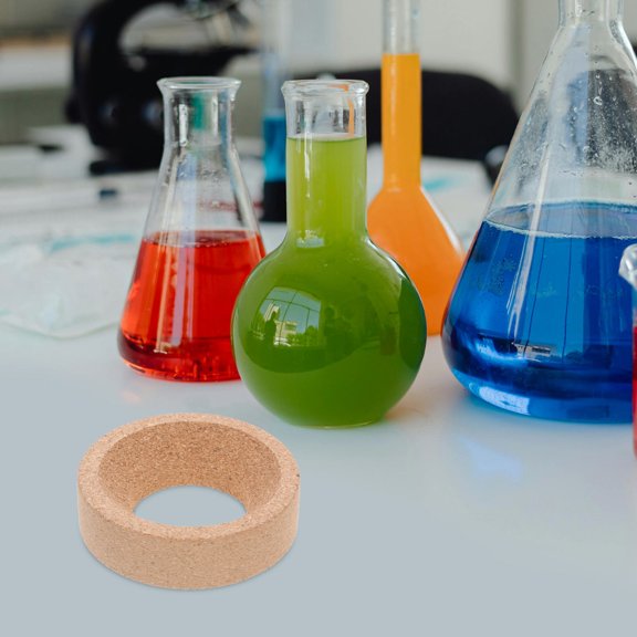 WHAMVOX Laboratory Supplies Flask Cork Stand Lab Flask Support Cork Mat for Secure Round Bottom Flask Holder Laboratory Stand Support