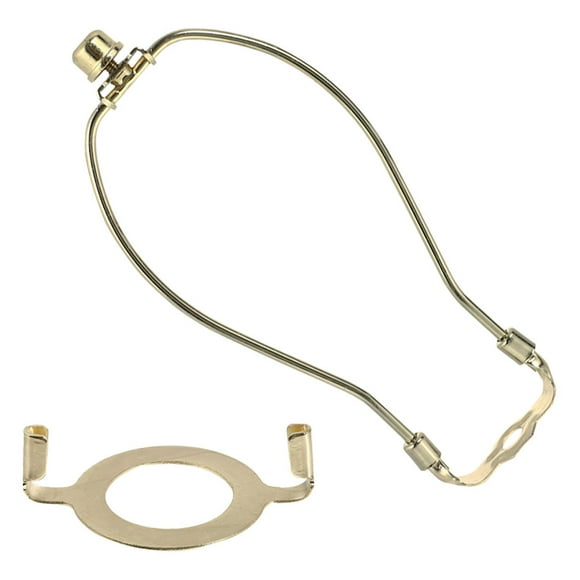 WHAMVOX Lamp Shade Harp Holder Repair Kit for Table Lamps Lampshade Tan