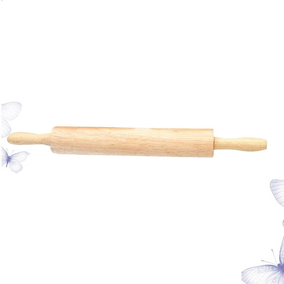 WHAMVOX Wooden Rolling Pin for Home Use Made of Timber Ideal for Baking Pasta Pizza and Pastry 15.75 Inches