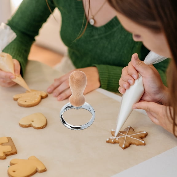 WHAMVOX Large Round Cookie Cutter for Baking, Biscuit Mold and Dough Cutter Kitchen Tool, Perfect Baking Accessory