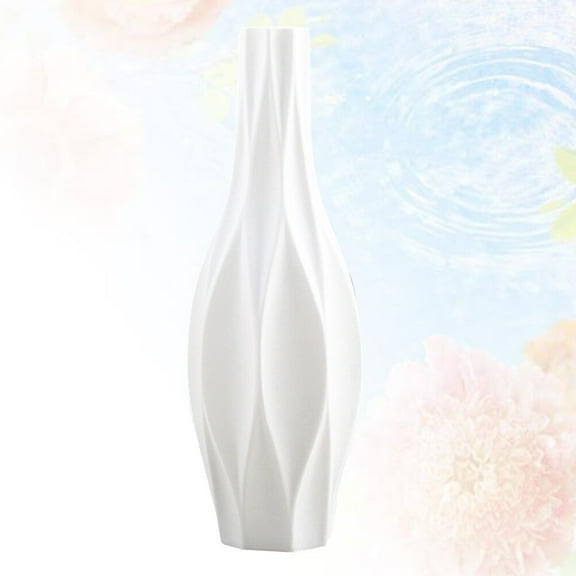 WHAMVOX  Large White Bud Vase Decoration Ceramic European Style