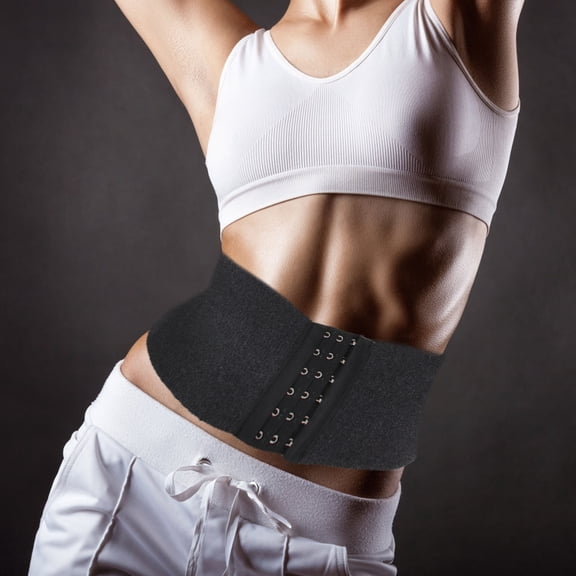 KHBUAB 1Pc Flexible Plush Waist Support Belt Leopard Pattern Adjustable Waist Strap