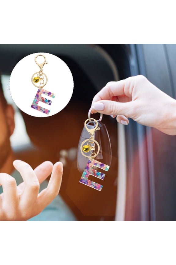 WHAMVOX Letter Key Chain Car Key Pendant Handbag Charm Letter Keyring Hanging Key Chain Decor