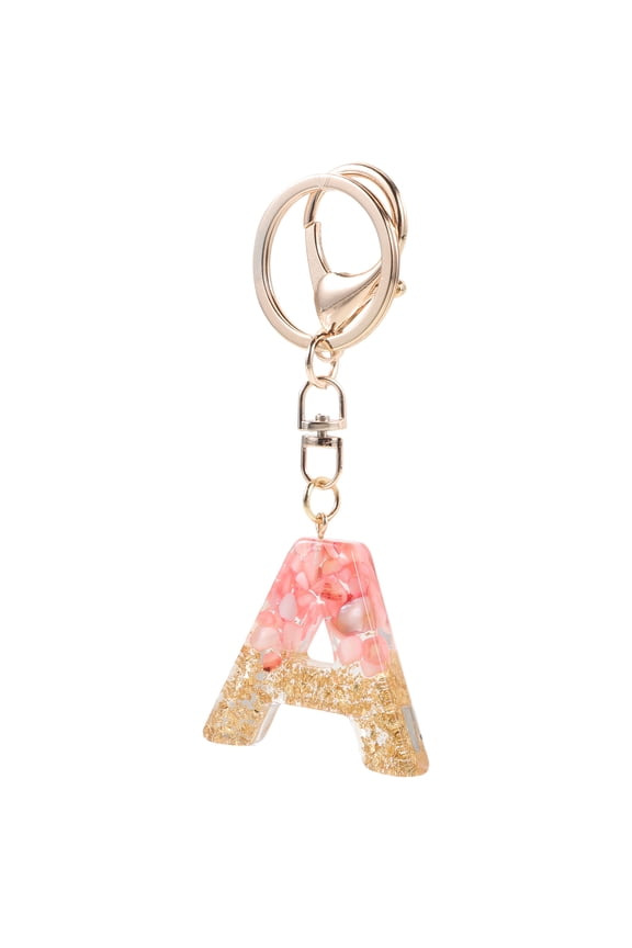 Letter Keychain Keyring Pendant Wallet Hanging Man Father