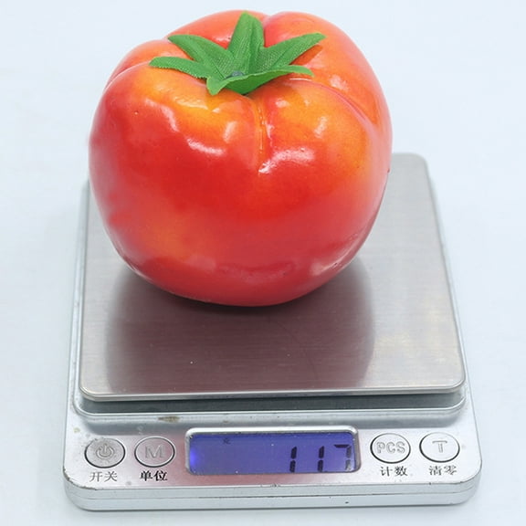 WHAMVOX Lifelike Fake Tomato Foam Vegetable for Decoration Photo Prop Red Color Ideal for Teaching and Display 15pcs