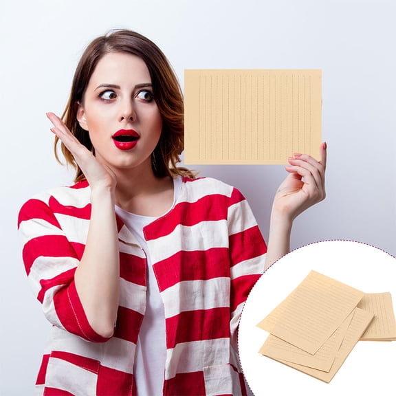 WHAMVOX Light Brown Vintage Kraft Stationery Paper for Writing Letters and Decorative Printing