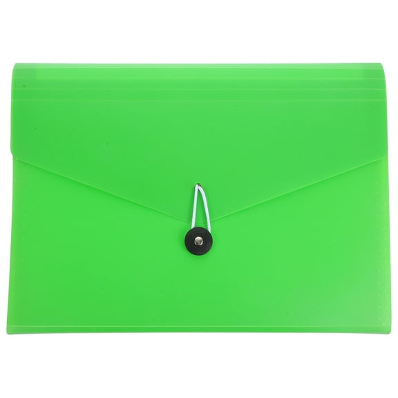 WHAMVOX Light Green PP Expandable File Folder with Dividers for Storage Use Portable and 8.5 x 11 inches