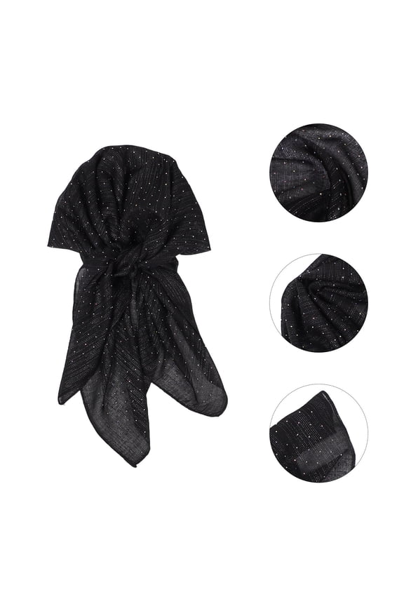 Lightweight Bandanas Polyester Scarf Women Elegant Comfortable Neck Scarf Western Neck Headscarf For Spring Summer Formal Events