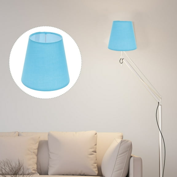 WHAMVOX Linen Lamp Shade Shades for Table Lamps Small Dark Blue Baby Curtain Cloth 14X14X13CM
