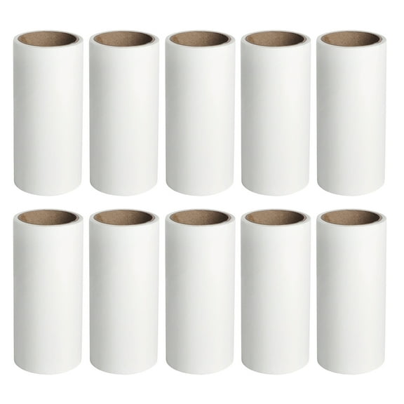 WHAMVOX Lint Brushes for Pet Hair 10Pcs Lint Roller Adhesive Tape White 4.7x1.5x1.5in