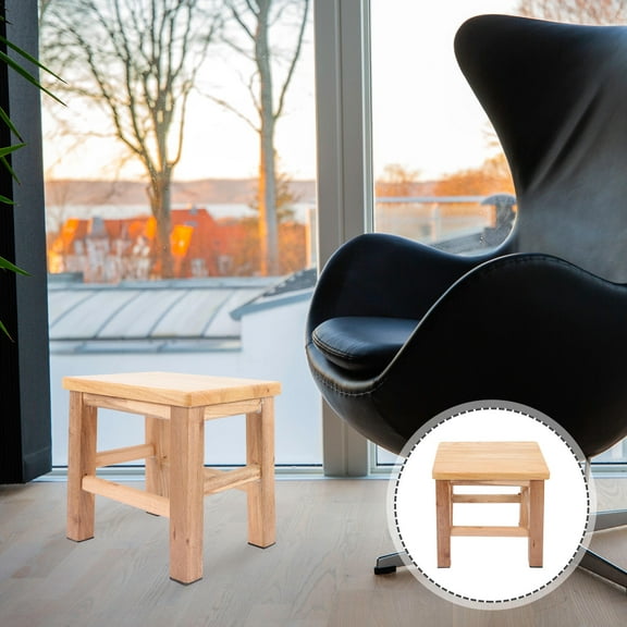 WHAMVOX Little Stool Step Stool for Kids Mild Material Stool Child Toddler 25X25CM Khaki