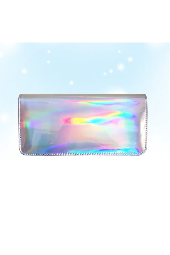 Long Wallet Large Capacity Wallet Student 21.50X10.00X3.00CM Silver