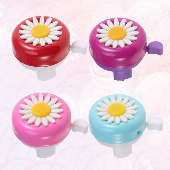 WHAMVOX Loud Daisy Bike Bell with Iron and Plastic Material for Safety and Fun Assorted Color Fits Most