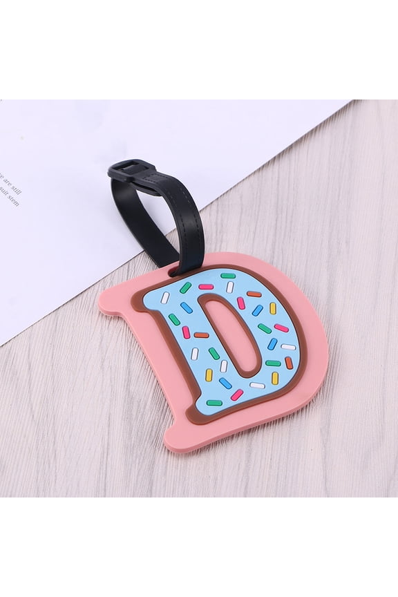 Luggage Tags with Cartoon Design for Airport Use Reusable PVC Material Assorted Color 2 Pieces