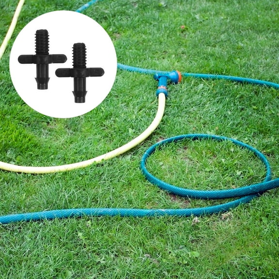 WHAMVOX MLINS 100pcs Drip Irrigation Barbed Connectors Parts Kit Water Pipe Joint for Garden Irrigation System Lawn Flower Bed