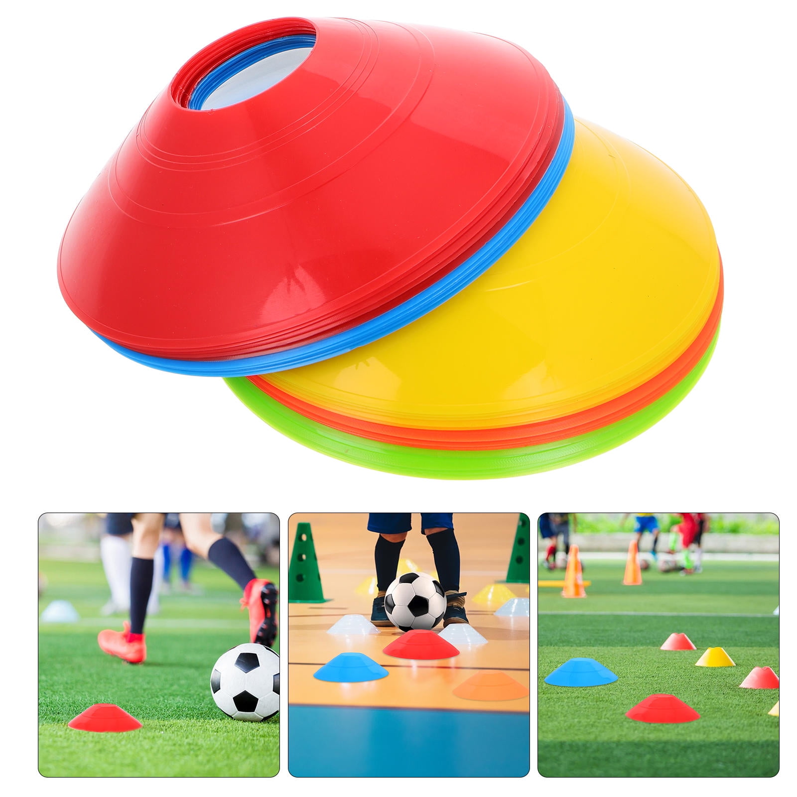 Cone Ball Racket WHAMVOX MLINS 25pcs Soccer Cones for Kids and Adults Agility Training ...