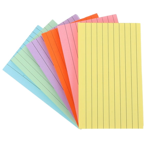 WHAMVOX MLINS 300pcs Ruled Index Cards Flash Cards for Studying Multicolored Lined Note Cards Memo Notes for Record Keeping and Task Management